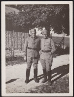 Jolie Photo Militaria Camp De Mailly, Mailly-le-Camp Soldat Esnault Et ? Trompettiste, Juillet 1934, 12x9cm - Guerre, Militaire