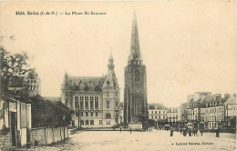 35 - Redon - La Place St-Sauveur - CPA - Oblitération Ronde De 1923 - Voir Scans Recto-Verso - Redon