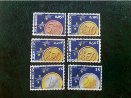 TIMBRES  ANNEE  2001  LUXEMBOURG  SERIE  N  1497  A  1502   OBLITERES - Usati