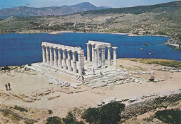 CARTOLINA  ATHENS,GRECIA-SUNION-TEMPIO DI POSSIDONE-VIAGGIATA 1983 - Grecia