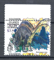 Error Double Impression MNH Prehistoric Animals Dinosaurs Apatosaurus Ajax - Michel 4019 Solomon Islands 2016 - Preistorici