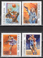 Yugoslavia 1992 - Olympic Games-Barcelona - Mi 2538-2541 - MNH**VF - Neufs