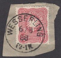 TIMBRE  SUR FRAGMENT OBLITERE " WESSERLING ". - Used Stamps