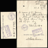 GREECE-GRECE-HELLAS 1933 : Consulate Cancel Before The Second World War - Marcofilie - EMA (Printer)