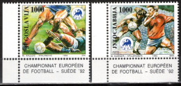 Yugoslavia 1992 - Football European Championship In Sweden - Mi 2542-2543 - MNH**VF - Neufs