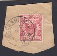 TIMBRE  SUR FRAGMENT OBLITERE " UNGERSHEIM ". - Used Stamps