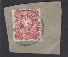 TIMBRE  SUR FRAGMENT OBLITERE " THANN (ELSASS) ". - Used Stamps