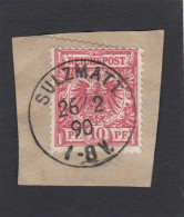 TIMBRE  SUR FRAGMENT OBLITERE " SULZMATT ". - Used Stamps