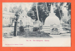 31102 / KANDY Ceylon DALADA MALIGAWA Temple TOOTH 1905 à CHIFFRE Fers Gros Carcassonne S.D.H.M SADOON Colombo N°20 - Sri Lanka (Ceilán)