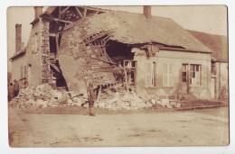 31449 / Possible Avenue Gare 02-Mont-Notre-Dame Carte-Photo Guerre 1914 Ruine Maison Bombardée Soldat Français Gardant  - Weltkrieg 1914-18