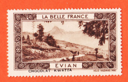31037 / EVIAN 74-Haute Savoie (3) Pub Chocolat KWATTA Vignette Collection LA BELLE FRANCE HELIO-VAUGIRARD Erinnophilie - Tourisme (Vignettes)