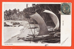 31093 / COLOMBO Fishing Guides Canoes Barques Pecheurs CEYLON Sri Lanka Ceylan 1907 Marius à Elisa BOUTETPort-Vendres - Sri Lanka (Ceylon)