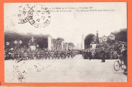 31476 / ⭐ ◉ PARIS Défilé VICTOIRE 14 Juillet 1919 Glorieux 29e Corps Arrivent Place CONCORDE à Léon PHILBERT Narbonne - Weltkrieg 1914-18