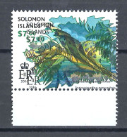 Error Double Impression MNH Prehistoric Animals Dinosaurs Tropeognathus Mesembrinus - Michel 4049 Solomon Islands 2016 - Preistorici