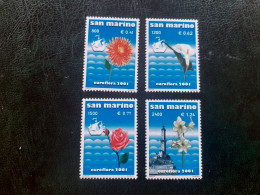 TIMBRES  ANNEE  2001  SAINT-MARIN  SERIE  COMPLETE  N  1743  A  1746   NEUFS  SANS  CHARNIERES - Ungebraucht