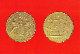 INDIAN COINAGE-MOHUR OF EAST INDIA CO. INDIA-GOLD- 17-18th CENT. AD- VINTAGE PPC- DELHI MUSEUM, INDIA - NMC2-23 - Coins