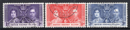 British Solomon Islands 1937 KGVI Coronation Set Used (SG 57-59) - Salomonseilanden (...-1978)