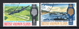 British Solomon Islands 1967 25th Anniversary Of Guadacanal Campaign Set Used (SG 160-161) - Salomonseilanden (...-1978)