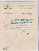 Un  Courrier     Cognac  Lucien Foucauld    1936  Destination Strasbourg - 1900 – 1949