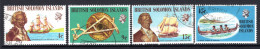 British Solomon Islands 1972 Ships & Navigators - 2nd Issue - Set Used (SG 215-218) - Salomonseilanden (...-1978)