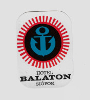 Hotel Balaton Siófok Hungary 1970s Vintage Baggage Luggage Label Sticker Etiquette - Hotel Labels