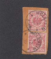 TIMBRES  SUR FRAGMENT OBLITERE " MOLSHEIM ". - Used Stamps