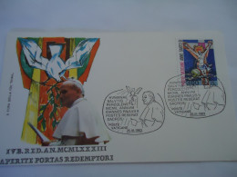 VATICAN  COVER FDC  1983  POPES  PAUL II  ANNO SANTO - Sonstige & Ohne Zuordnung