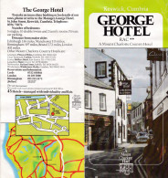 UK Keswick George Hotel - Vintage Unfolding Brochure In English - 6 Pages 21x10 Cm - Dépliants Turistici