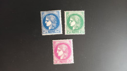 Année 1938 - 41 Lot Ceres   N° 372* 375* Et 376* - Neufs