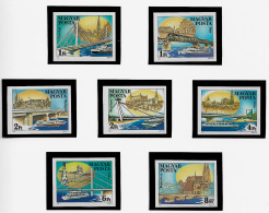 HUNGARY 1985 Danube Bridges - IMPERF. SET MNH (NP#141-P16) - Ungebraucht