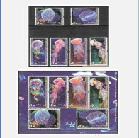 China Hong Kong 2008 Jellyfish (stamps 6v+MS/Block) MNH - Unused Stamps