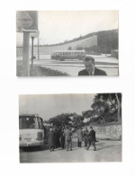 Panathenaic Stadium Athens Greece Vintage Bus Gas Signboard Label 1960s Original Snaps Photos Photographs, 7,5x11,5cm - Europe