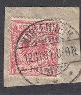 TIMBRE  SUR FRAGMENT OBLITERE " MARLENHEIM ". - Used Stamps