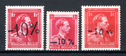 724a/724c MNH** 1946 - Z.M. Koning Leopold 3 - 1946 -10%