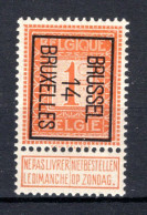PRE45B MNH** 1914 - BRUSSEL 14 BRUXELLES - Typografisch 1912-14 (Cijfer-leeuw)