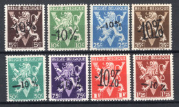 724oo/724vv MNH** 1946 - Heraldieke Leeuw België - Belgique  - 1946 -10%