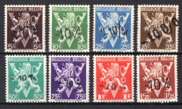 724o/724v MNH** 1946 - Heraldieke Leeuw Belgique - België - 1946 -10%