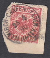 TIMBRE  SUR FRAGMENT OBLITERE " LINGOLSHEIM ". - Used Stamps