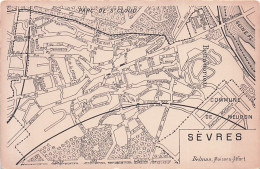 92 - SEVRES - Plan De La Ville - Sevres