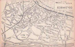 92 -  COLOMBES - Plan De La Ville - Colombes