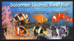 Solomon Islands 2001 Reef Fish MS Used (SG MS1002) - Salomon (Iles 1978-...)