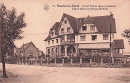 KNOKKE - KNOCKE Le ZOUTE-   Links Hotel Et église Protestante - Knokke