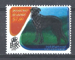 Error Double Impression MNH Domestic Animals Dogs Puppies Irish Wolfhound - Michel 4117 Solomon Islands 2016 - Hunde