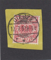 TIMBRE  SUR FRAGMENT OBLITERE " DIEUZE ". - Used Stamps