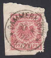 TIMBRE  SUR FRAGMENT OBLITERE " DAMMERSKIRCH ". - Used Stamps