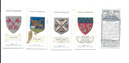 CJ55 - SERIE COMPLETE 50 CARTES CIGARETTES WILLS - ARMS OF FOREIGN CITIES - BLASONS HERALDIQUE DES VILLES - Wills