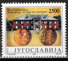 Yugoslavia 1993 - Cetinje Museum Centenary - Mi 2587 - MNH**VF - Neufs