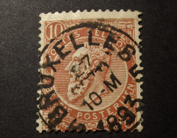 Belgie Belgique - 1893 - COB/OBP° 57  -  Gestempeld /obl. Central - Bruxelles 5  1893 - 1893-1900 Thin Beard