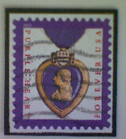 United States, Scott #5419, Used (o), 2019, Purple Heart, Forever (55¢), Purple - Gebraucht