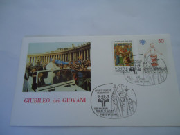 VATICAN  COVER FDC  1984 POPES  II  GIUBILEO - Sonstige & Ohne Zuordnung